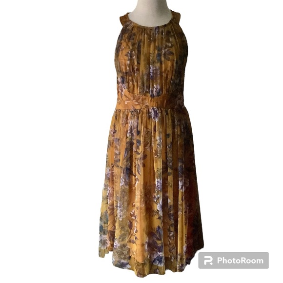 Stunning Candalite Floral Halter Style Dress - Picture 1 of 5